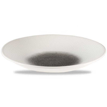 Churchill Raku Quartz Black Isla Deep Coupe Plate 9.88&quot; (Pack 12)