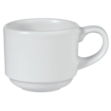 Churchill White Profile Stacking Cup 8oz (Pack 12)