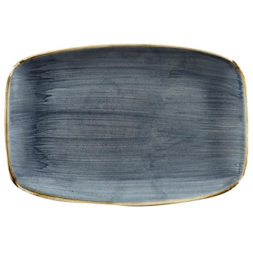 Churchill Stonecast Blueberry Oblong Chefs Plate 12 x 7.8&quot; (Pack 6)