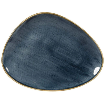Churchill Stonecast Blueberry Triangle Chefs Plate 10.38&quot;x8&quot; (Pack 12)