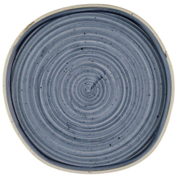 Churchill Stonecast Blueberry Walled Plate 8.67&quot;