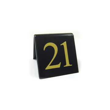 Black Table Numbers Set 11-20