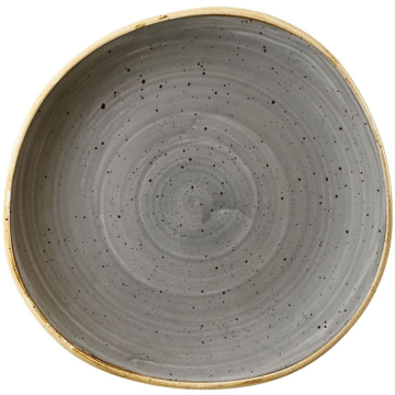 Churchill Stonecast Grey Round Trace Plate 21cm (Pack 12)