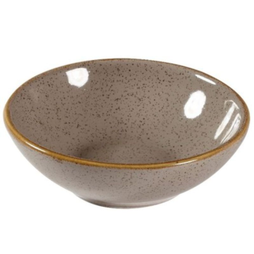 Churchill Stonecast Grey Shallow Bowl 6oz (Pack 12)
