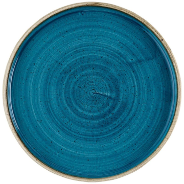 Churchill Stonecast Java Blue Walled Plate 8.25&quot; (Pack 6)