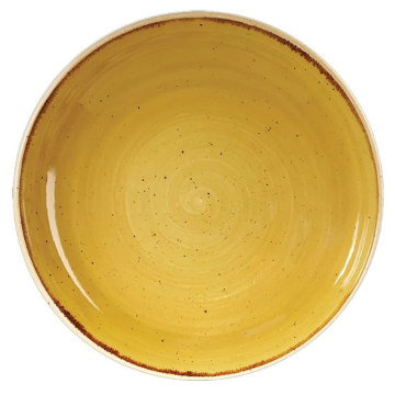Churchill Stonecast Mustard Coupe Large Bowl 12&quot; (Pack 6)