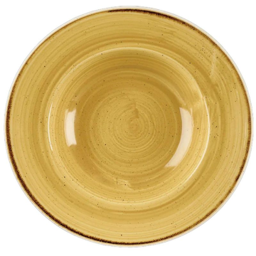Churchill Stonecast Mustard Profile Wide Rim Bowl Large 27.69cm (Pack 12)