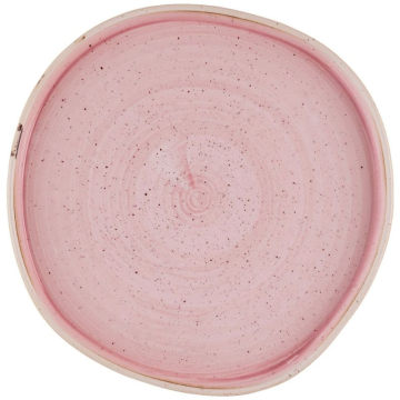 Churchill Stonecast Petal Pink Organic Walled Plate 10.5&quot; (Pack 6)