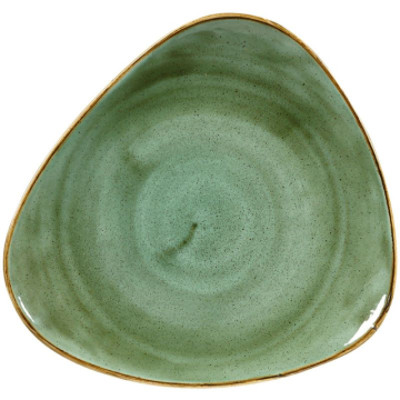 Churchill Stonecast Samphire Green Lotus Plate 12&quot; (Pack 6)