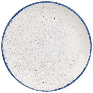 Churchill Stonecast Hints Indigo Evolve Coupe Plate 6.5&quot; (Pack 12)
