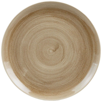 Churchill Stonecast Patina Antique Taupe Evolve Coupe Plate 11.25&quot; (Pack 12)