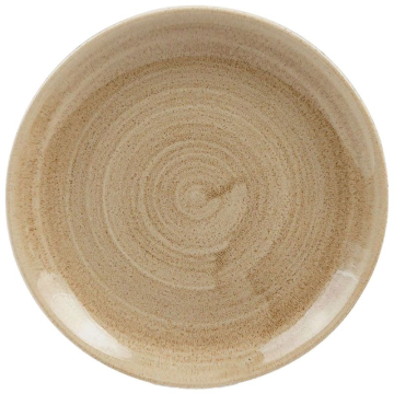 Churchill Stonecast Patina Antique Taupe Evolve Coupe Plate 6.5&quot; (Pack 12)