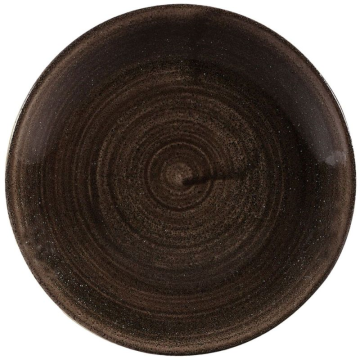 Churchill Stonecast Patina Iron Black Evolve Coupe Plate 6.5&quot; (Pack 12)
