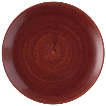 Churchill Stonecast Patina Red Rust Evolve Coupe Plate 11.25&quot; (Pack 12)