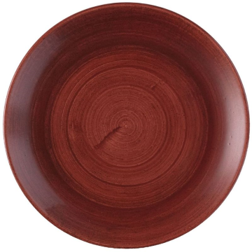Churchill Stonecast Patina Red Rust Evolve Coupe Plate 8.67&quot; (Pack 12)