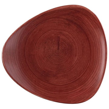 Churchill Stonecast Patina Red Rust Lotus Plate 9&quot; (Pack 12)