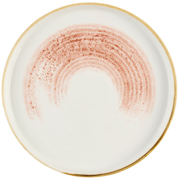 Churchill Homespun Accents Coral Walled Plate 8.25&quot; (Pack 6)
