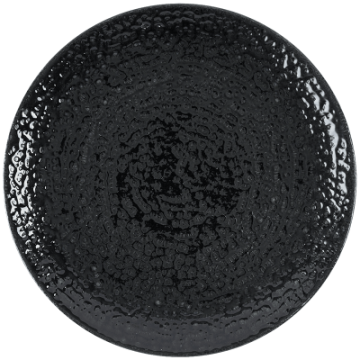 Churchill Homespun Chroma Black Evolve Coupe Plate 10.25&quot;