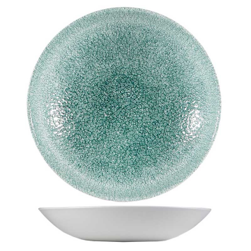 Churchill Raku Jade Green Evolve Coupe Bowl 7.25&quot; (Pack 12)