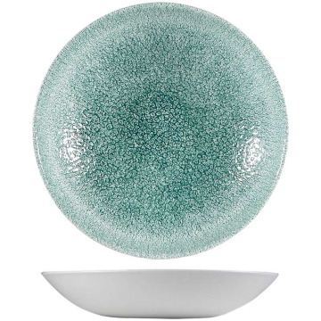 Churchill Raku Jade Green Evolve Coupe Bowl 9.75&quot; (Pack 12)