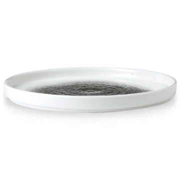 Churchill Raku Quartz Black Walled Plate 8.67&quot;