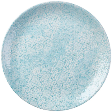 Churchill Med Tiles Aquamarine Evolve Coupe Plate 10.25&quot; (Pack 12)