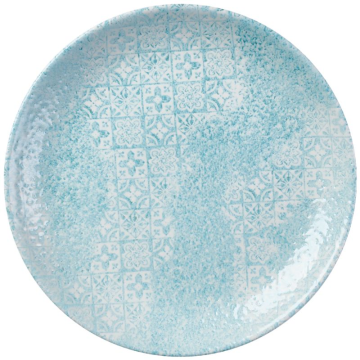 Churchill Med Tiles Aquamarine Evolve Coupe Plate 8.67&quot; (Pack 12)
