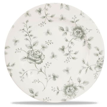 Churchill Rose Chintz Grey Profile Plate 8.25&quot; (Pack 6)