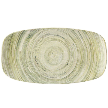 Churchill Elements Fern Chefs Oblong Plate 13.88 x 7.38&quot; (Pack 6)