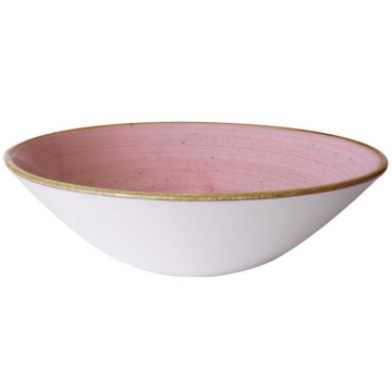 Churchill Stonecast Petal Pink Evolve Deep Coupe Bowl 8.67&quot; (Pack 6)