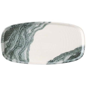 Churchill Tide Black Oblong Chefs Plates 11.63 x 5.88&quot; (Pack 6)