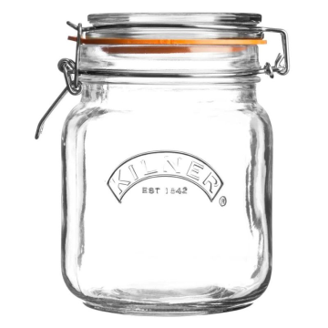 Kilner Square Clip Top Jar 1 Litre
