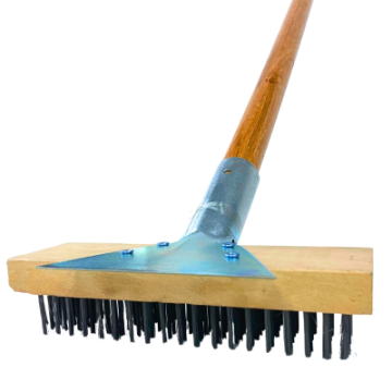 Heavy Duty Wire Grill Brush Wide with Scraper 29&quot;
