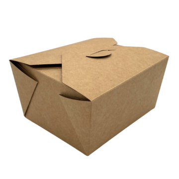 Kraft Biodegradeable Food Carton No 1, 110 x 90mm at base, 755ml (Pack 450)