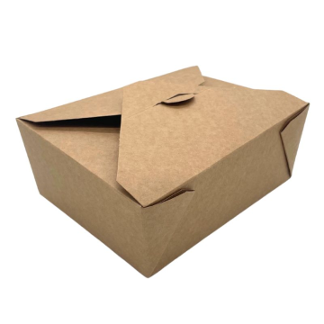 Kraft Biodegradeable Food Carton No 8, 152 x 120mm at base, 1324ml (Pack 300)