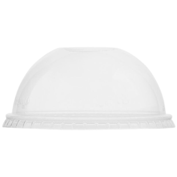 Vegware Biodegradable 96mm PLA Dome Lid Straw Hole (Pack 50) [20]