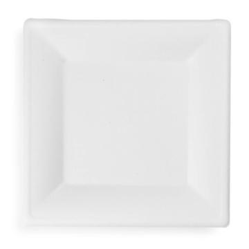 Vegware Compostable 10&quot; Square Nourish Bagasse Plate (Pack 50)