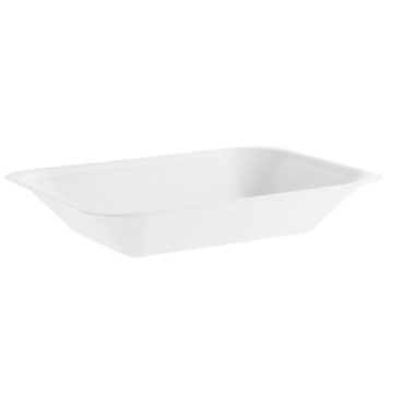 Vegware Compostable Medium Bagasse Chip Tray 7x5&quot; (Pack 50)