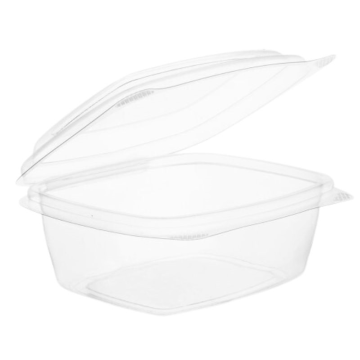 Vegware PLA Hinged Lid Plastic Deli Container 8oz (Pack 50)