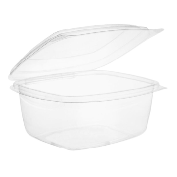 Vegware PLA Hinged Lid Plastic Deli Container 16oz (Pack 50)