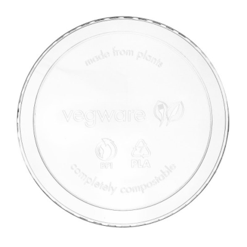 Vegware PLA Plastic Deli Lid to Fit Containers 8-32oz (Pack 50)