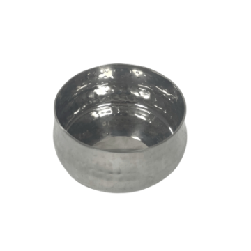 Round Steel Bellied Ramekin Hammered 3&quot;