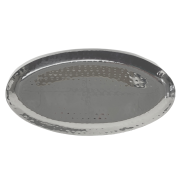 Steel Hammered Oval Platters 12&quot;x6&quot;
