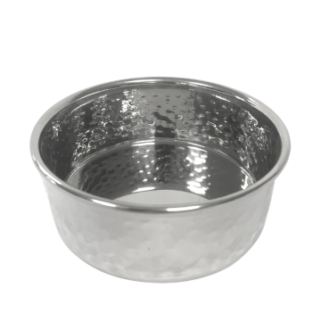 Stainless Steel Hammered Round Bowl 5.5&quot; / 14cm