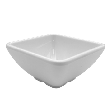 Melamine Square Ramekin White 3oz