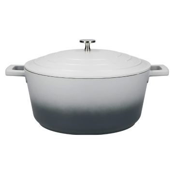 MasterClass Cast Aluminium Casserole Dish Grey Ombre 28cm / 5Litre