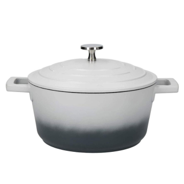 MasterClass Cast Aluminium Casserole Dish Grey Ombre 24cm/4Litre