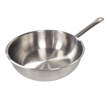 Professional Stainless Steel Sauteuse Pan 24cm, 2.8 Litres