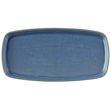 Churchill Emerge Oslo Blue Oblong Plate 11.75x5.75&quot; (Pack 6)