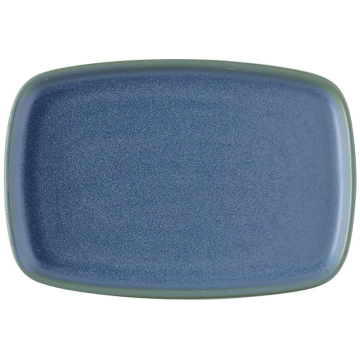 Churchill Emerge Oslo Blue Oblong Plate 8.75x6&quot; (Pack 6)